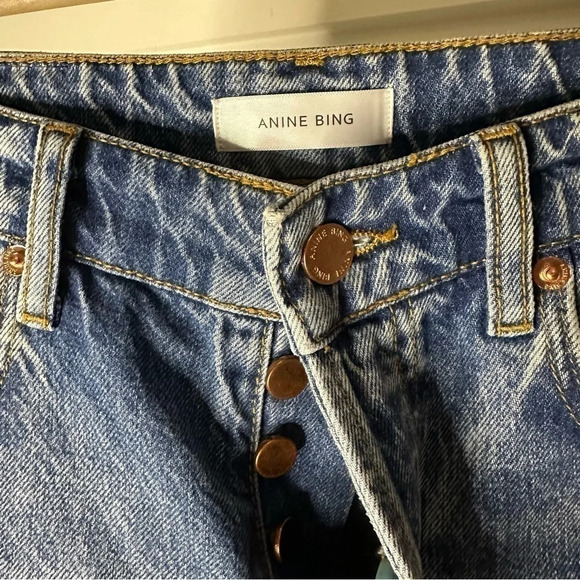 ANINE BING Betty High Rise Relaxed Slim Jeans SZ 23 - Picture 4 of 8